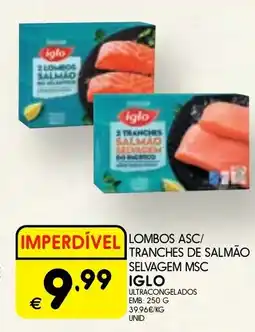 Meu Super Lombos asc/ tranches de salmão selvagem msc iglo ultracongelados promoção