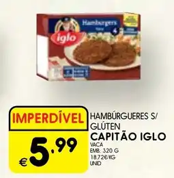 Meu Super Hamburgueres s/ gluten capitão iglo promoção