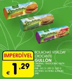 Meu Super Bolachas vitalday crocante gullón promoção