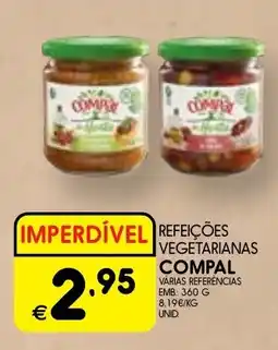 Meu Super Refeições vegetarianas compal promoção