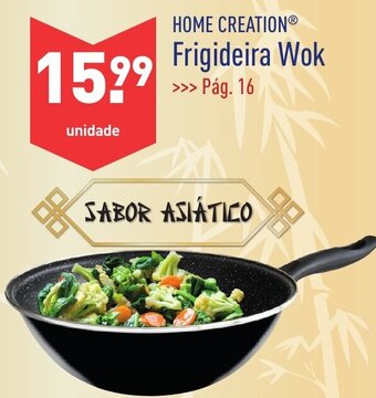 ALDI Home Creation Frigideira Wok promoção