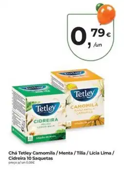 Aqui é fresco Chá Tetley Camomila / Menta/Tilia/Licia Lima/ Cidreira promoção