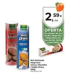 Aqui é fresco Bol. Recheada Mega Duo Choco / Baunilha / Doble Choco promoção