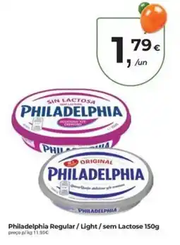 Aqui é fresco Philadelphia Regular/Light/sem Lactose promoção