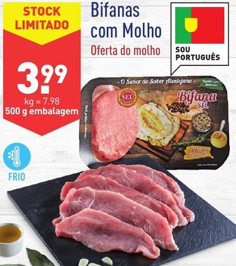 ALDI Bifanas com Molho 500g promoção