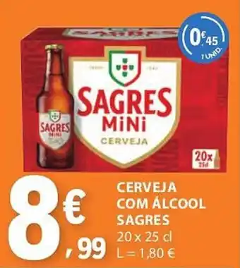 E.Leclerc Cerveja com álcool sagres promoção