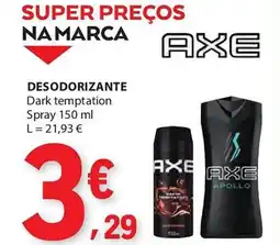 E.Leclerc Desodorizante dark temptation spray promoção