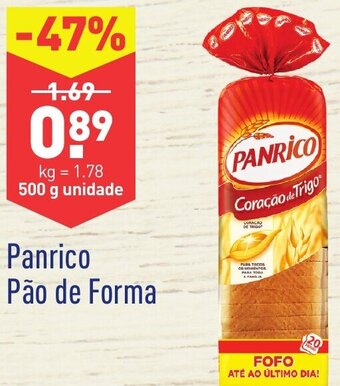 ALDI Panrico Pão de Forma 500g promoção