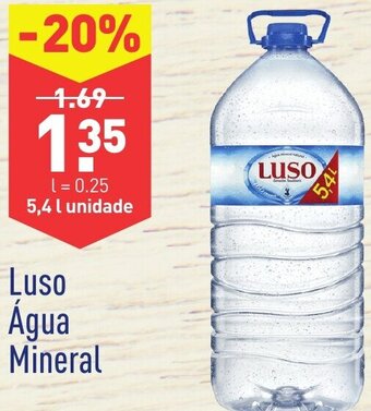 ALDI Luso Água Mineral 5,4L promoção