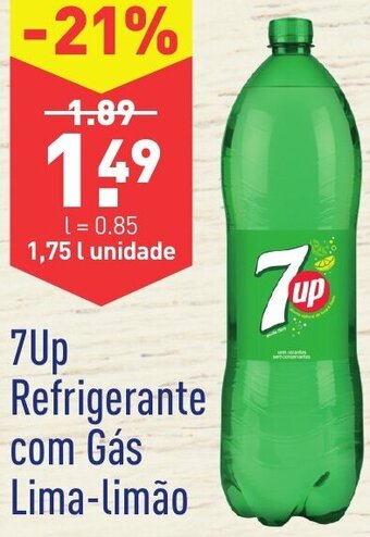 ALDI 7UP Refrigerante com Gás Lima-Limão 1,75L promoção