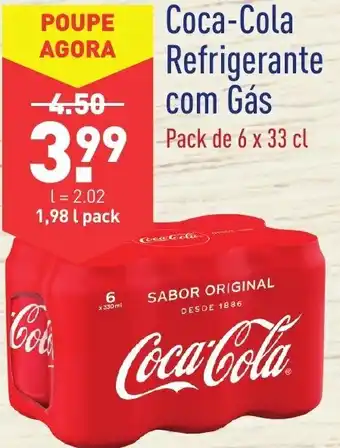 ALDI Coca-Cola Refrigerante com Gás 6 x 33cl promoção