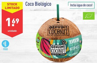 ALDI Coco Biológico promoção
