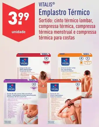 ALDI Vitalis Emplastro Térmico promoção