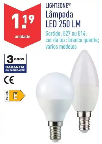 ALDI Lightzone Lâmpada LED 250 LM promoção