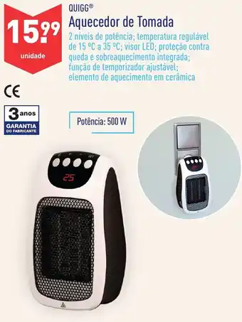 Quigg Aquecedor de Tomada