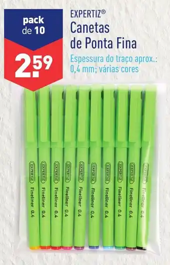 ALDI Expertiz Canetas de Ponta Fina promoção