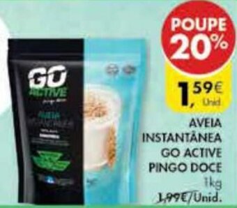 Pingo Doce Aveia Instantânea Go Active Pingo Doce 1kg promoção