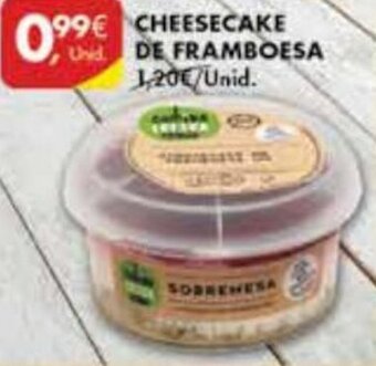 Pingo Doce Cheesecake de Framboesa promoção