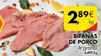 Pingo Doce Bifanas de Porco promoção