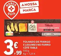 E.Leclerc Folhado de frango e legumes no forno côté table promoção