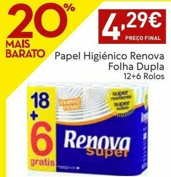 Papel higiênico renova