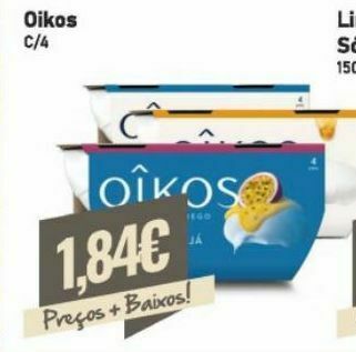 Belita Iogurte oikos promoção