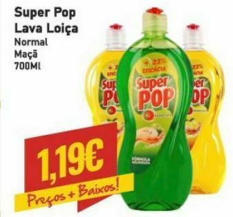 Detergente lavalouça super pop