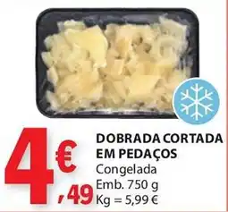 E.Leclerc Dobrada cortada em pedaços congelada promoção