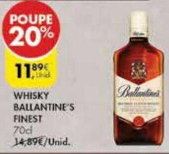 Pingo Doce Whisky Ballantines Finest 70cl promoção