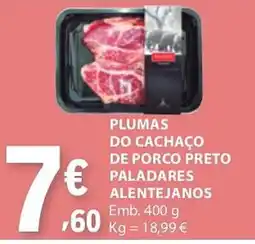 E.Leclerc Plumas do cachaço de porco preto paladares alentejanos promoção