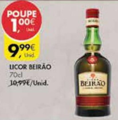 Pingo Doce Licor Beirão 70cl promoção