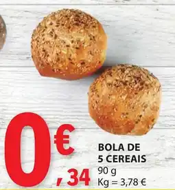 E.Leclerc Bola de 5 cereais promoção