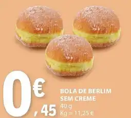 E.Leclerc Bola de berlim sem creme promoção