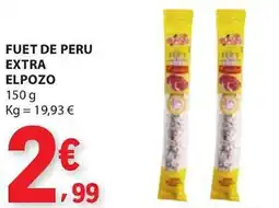 E.Leclerc Fuet de peru extra elpozo promoção