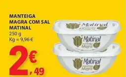 E.Leclerc Manteiga magra com sal matinal promoção