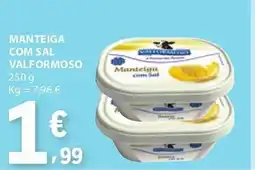 E.Leclerc Manteiga com sal valformoso promoção