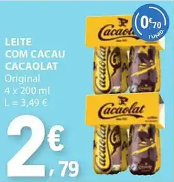 E.Leclerc Leite com cacau cacaolat promoção