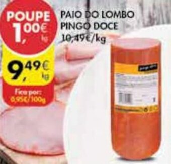 Pingo Doce Paio do Lombo Pingo Doce promoção