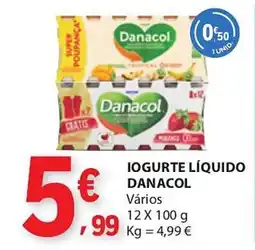 E.Leclerc Iogurte líquido danacol promoção