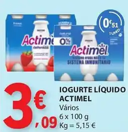 E.Leclerc Iogurte líquido actimel promoção