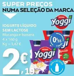 E.Leclerc Iogurte líquido sem lactose promoção
