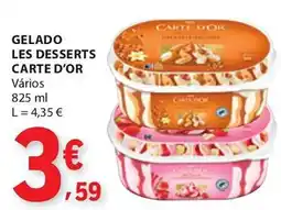 E.Leclerc Gelado les desserts carte d'or promoção