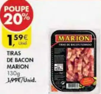 Pingo Doce Tiraz de Bacon Marion 130g promoção