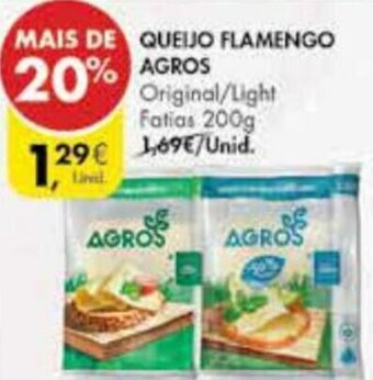 Pingo Doce Queijo Flamengo Agros 200g promoção