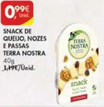 Snack de Queijo, Nozes e Passas Tera Nostra 40g