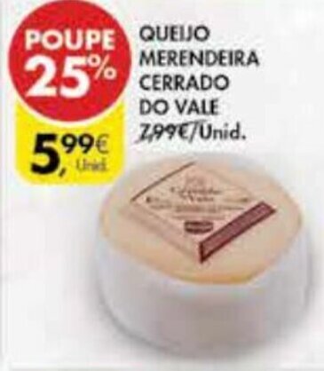 Pingo Doce Queijo Merendeira Cerrado do Vale promoção