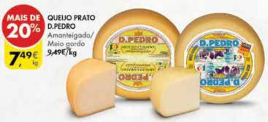 Pingo Doce Queijo Prato D. Pedro promoção