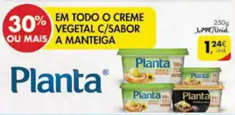 Pingo Doce Planta Creme Vegetal C/ Sabor A Manteiga 250g promoção