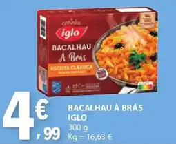 E.Leclerc Bacalhau à brás iglo promoção