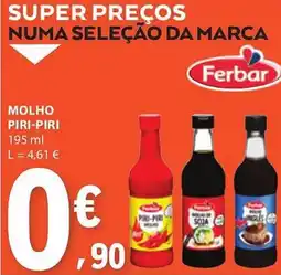 E.Leclerc Molho piri-piri ferbar promoção